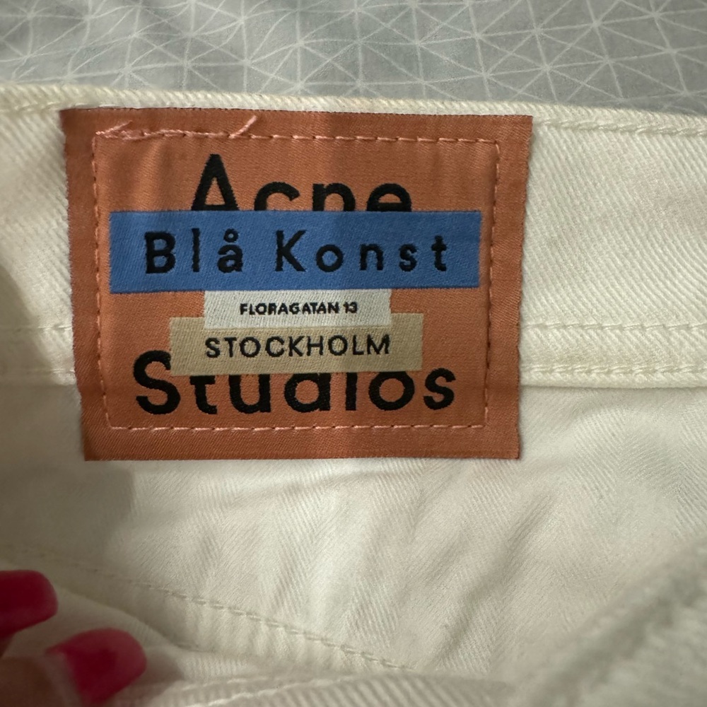 Women’s Acne Studios Slim White Mom Jeans